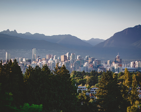 View of downtown Vancouver from Seasons in the Park